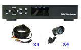  4 Camera JPEG 120fps Duplex Embedded DVR Infrared System