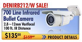 700 line ir bullet camera on sale for $135