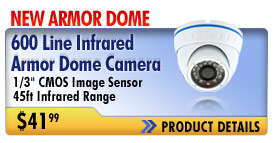 new infrared armor dome camera
