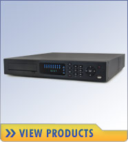Embedded and PC-Based DVRs that can support from 8 up to 12 security cameras.