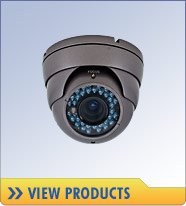 Need to view in total darkness? These infrared security cameras have infrared LEDs installed around the lens of the camera allowing it to 'see' in the dark.
