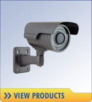 Bullet style cameras are shaped like a bullet and generally can be mounted inside or out. The lens is built into the camera and cannot be switched like c-mount cameras. 