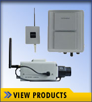 Wireless cameras - video signal is transmitted wirelessly.