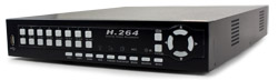 4 camera MPEG4 triplex embedded dvr with remote viewing and USB backup