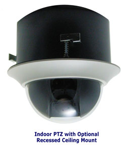PTZ with optional recessed mount