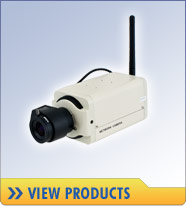Wireless cameras - video signal is transmitted wirelessly.