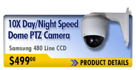 10X Day/Night Speed Dome PTZ Camera