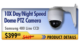 10X Day/Night Speed Dome PTZ Camera