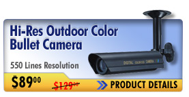 Hi-Res Outdoor Color Bullet Camera