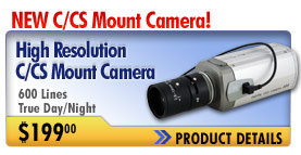 High Resolution C/CS Mount Camera