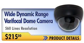 Varifocal Wide Dynamic Range Dome Camera