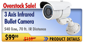 3 Axis Infrared Bullet Camera width=