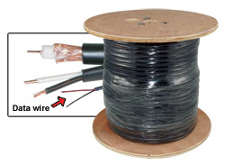 500 ft RG59 Siamese cable with power