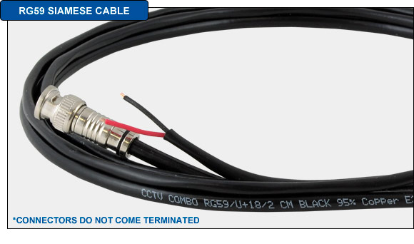 Custom Cut RG59 Siamese Cable