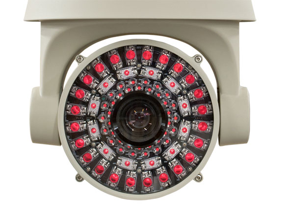 Infrared PTZ Camera with LED's On