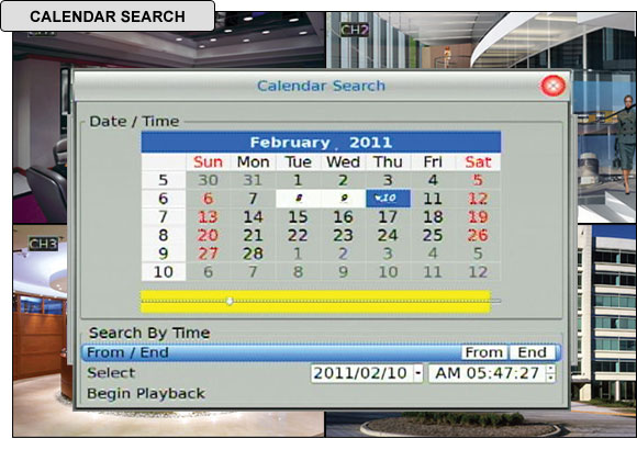 H Series Calendar Search
