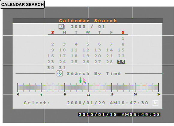 H Series Calendar Search