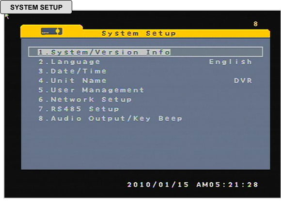 H Series System Setup