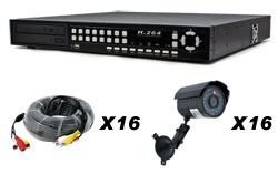 4 camera h.264 dvr system