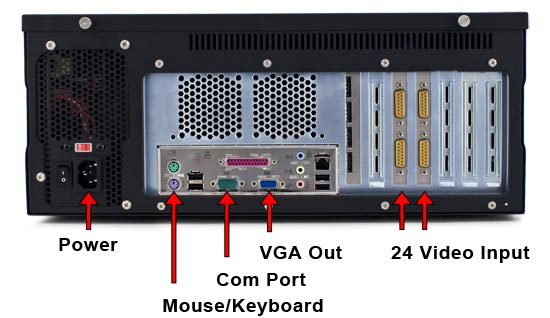 DVR2400 Rear View