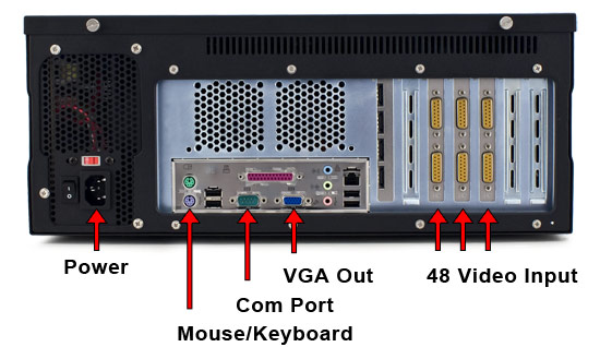 DVR4800 Rear View